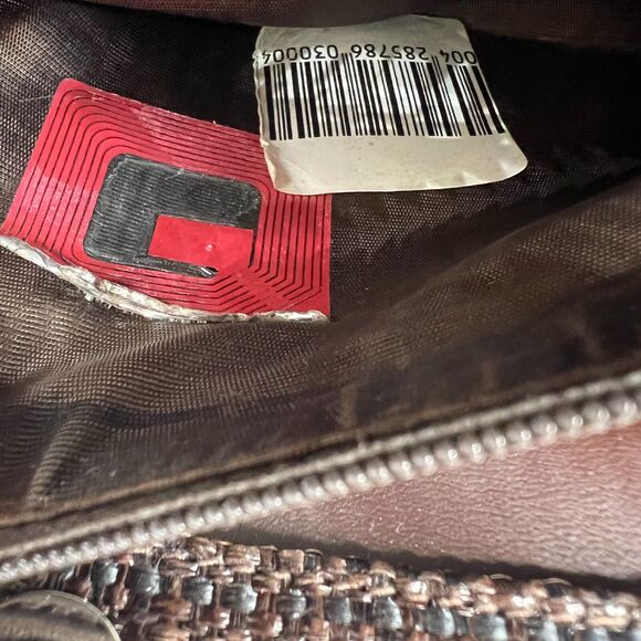 Jimmy Choo Handbag Top Handle Snakeskin Leather Brown Raffia - Picture 11 of 15